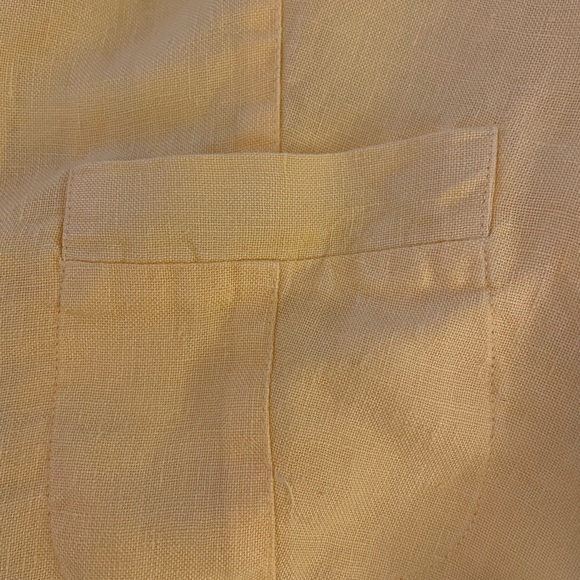 Talbots Yellow Linen Blazer - Picture 7 of 7